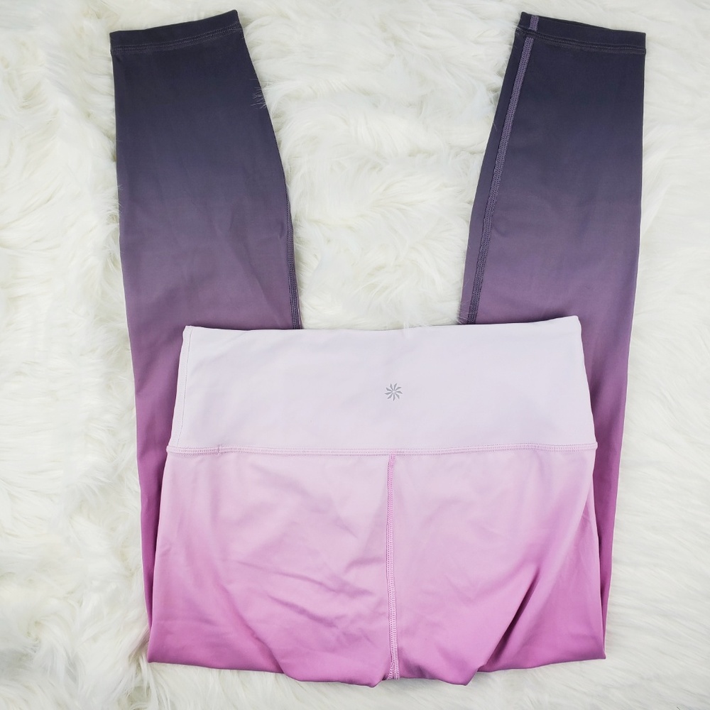 NWOT Athleta Pink Elation Ombre 7/8 Leggings - Picture 4 of 7